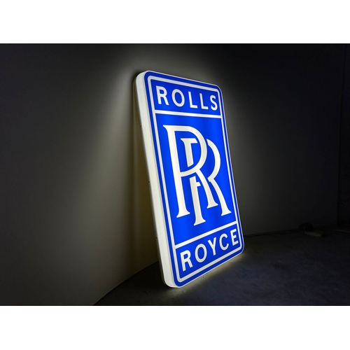 267 - Rolls Royce illuminated signitle:
Rolls Royce illuminated sign
Description:
Rolls Royce illuminated ... 