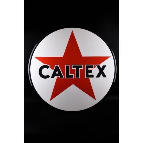 103 - extra huge enamel sign.
CALTEX - beautiful strong relief

WELL known caltex petroleum company

exclu... 