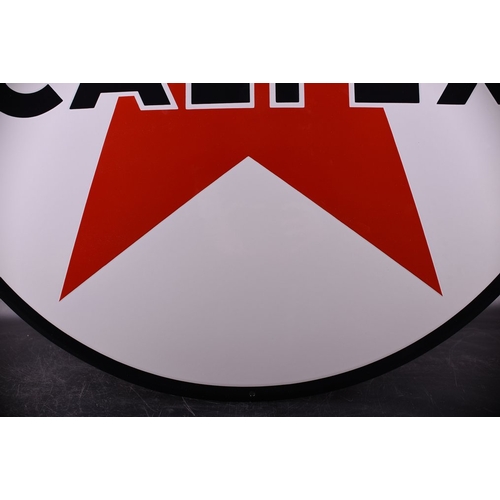 103 - extra huge enamel sign.
CALTEX - beautiful strong relief

WELL known caltex petroleum company

exclu... 