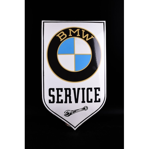 113 - Sign - BMW - XL service emblem; 600mm; enamel; great relief