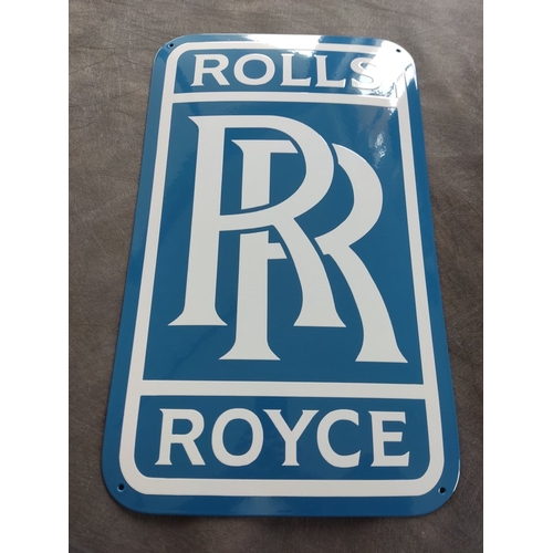 114 - Sign - Rolls-Royce - enamel sign, Emaille Schild, Emailschild