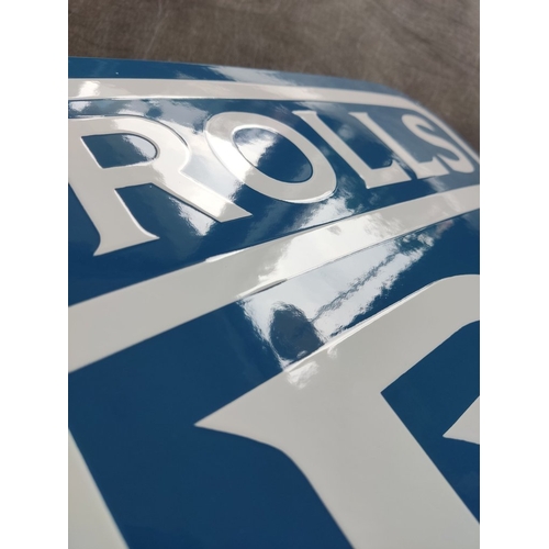 114 - Sign - Rolls-Royce - enamel sign, Emaille Schild, Emailschild