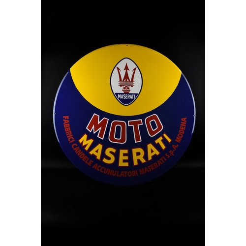 118 - Sign - Maserati - XXL MASERATI emblem/logo - 780mm
The sign is put into the 800•C oven with every co... 