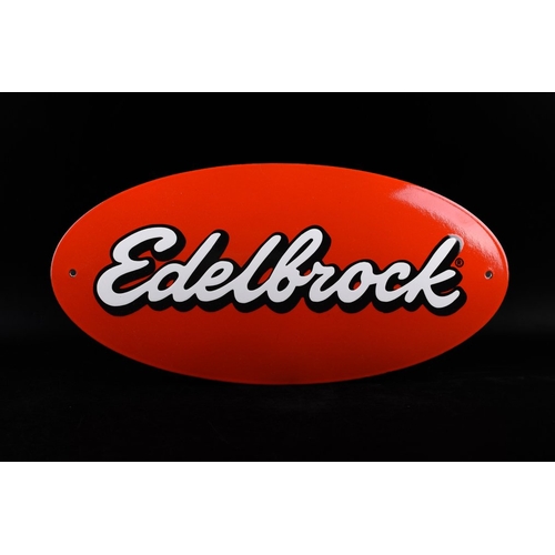 129 - Edelbrock- beautiful strong relief; handmade

Americas finest performance parts!

Edelbrock oval log... 