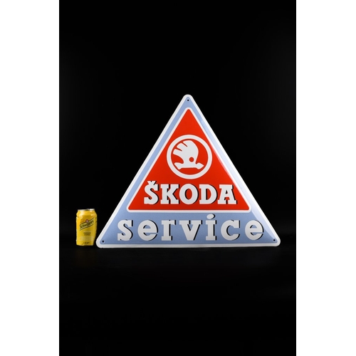 148 - Enamel sign.
Skoda service sign - beautiful strong relief

actual and exact photo of the offered pro... 