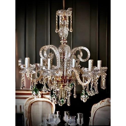 372 - slc Illumina - MG - Chandelier - 6L Grapes - Mariateresa crystal
Original crystal chandelier with bu... 