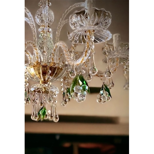 372 - slc Illumina - MG - Chandelier - 6L Grapes - Mariateresa crystal
Original crystal chandelier with bu... 