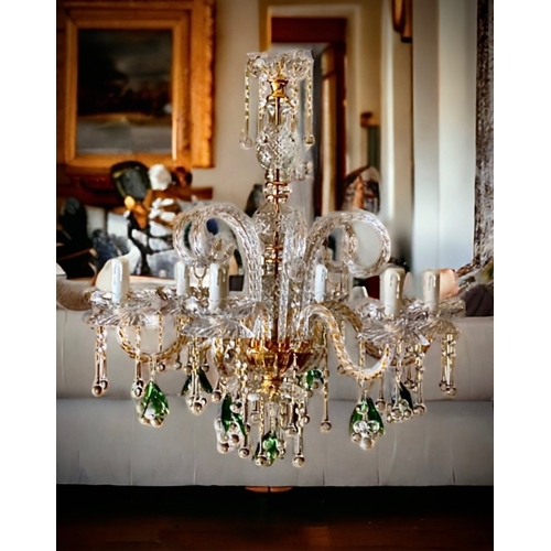 372 - slc Illumina - MG - Chandelier - 6L Grapes - Mariateresa crystal
Original crystal chandelier with bu... 