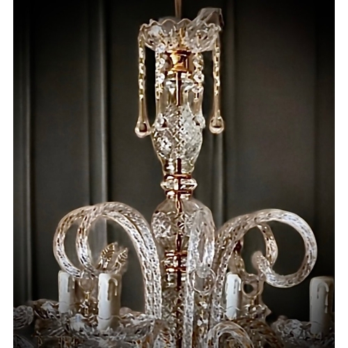 372 - slc Illumina - MG - Chandelier - 6L Grapes - Mariateresa crystal
Original crystal chandelier with bu... 