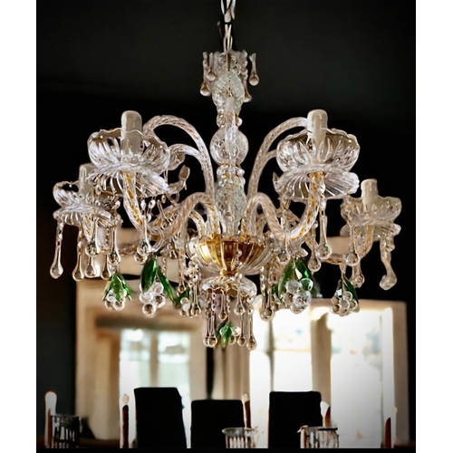 372 - slc Illumina - MG - Chandelier - 6L Grapes - Mariateresa crystal
Original crystal chandelier with bu... 