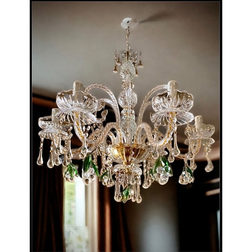 372 - slc Illumina - MG - Chandelier - 6L Grapes - Mariateresa crystal
Original crystal chandelier with bu... 