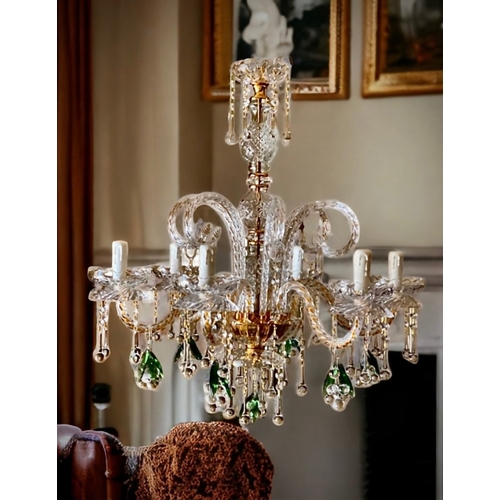 372 - slc Illumina - MG - Chandelier - 6L Grapes - Mariateresa crystal
Original crystal chandelier with bu... 