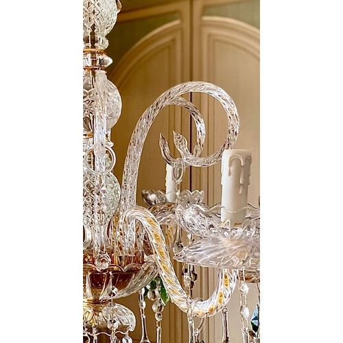 372 - slc Illumina - MG - Chandelier - 6L Grapes - Mariateresa crystal
Original crystal chandelier with bu... 