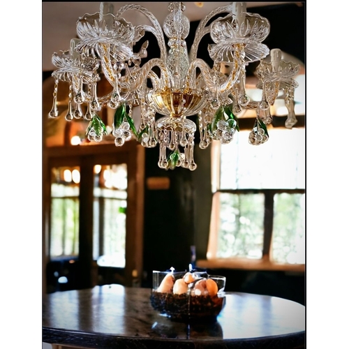 372 - slc Illumina - MG - Chandelier - 6L Grapes - Mariateresa crystal
Original crystal chandelier with bu... 