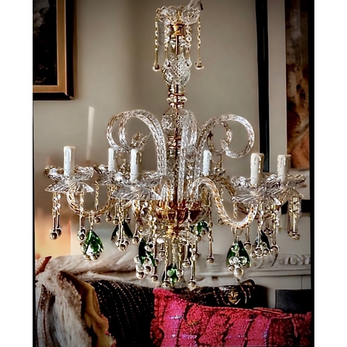 372 - slc Illumina - MG - Chandelier - 6L Grapes - Mariateresa crystal
Original crystal chandelier with bu... 