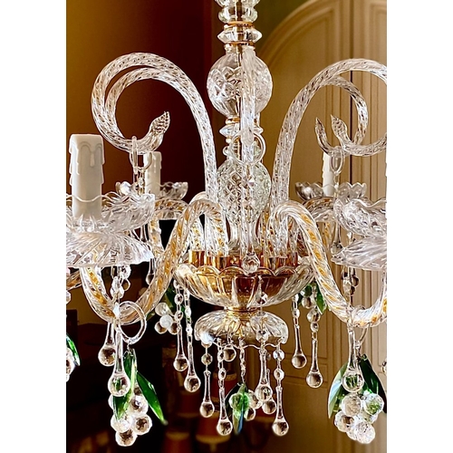 372 - slc Illumina - MG - Chandelier - 6L Grapes - Mariateresa crystal
Original crystal chandelier with bu... 