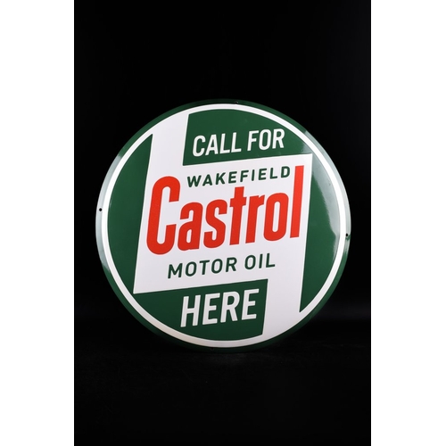 373 - Castrol WAKEFIELD MOTOR OIL; 500mm XL size; mancave - GARAGE sign - Enamel sign - Enamel
NEW DESIGN;... 