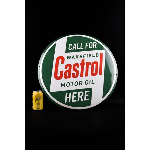 373 - Castrol WAKEFIELD MOTOR OIL; 500mm XL size; mancave - GARAGE sign - Enamel sign - Enamel
NEW DESIGN;... 