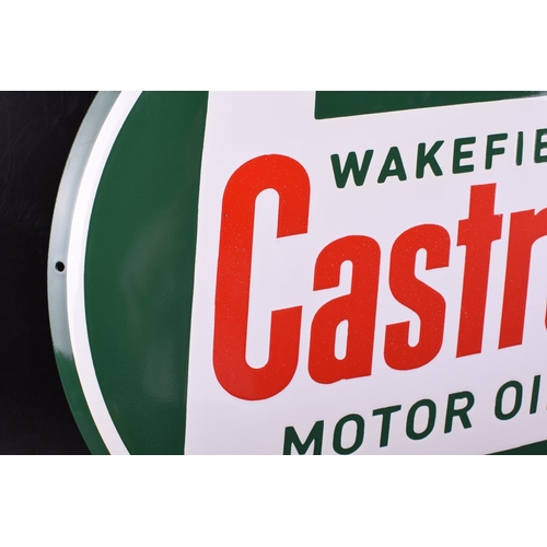 373 - Castrol WAKEFIELD MOTOR OIL; 500mm XL size; mancave - GARAGE sign - Enamel sign - Enamel
NEW DESIGN;... 