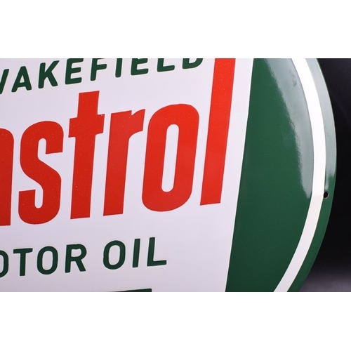 373 - Castrol WAKEFIELD MOTOR OIL; 500mm XL size; mancave - GARAGE sign - Enamel sign - Enamel
NEW DESIGN;... 