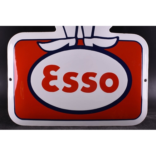 Sign - Esso - XXL MAN saluting!; advertising lasercut enamel sign ...