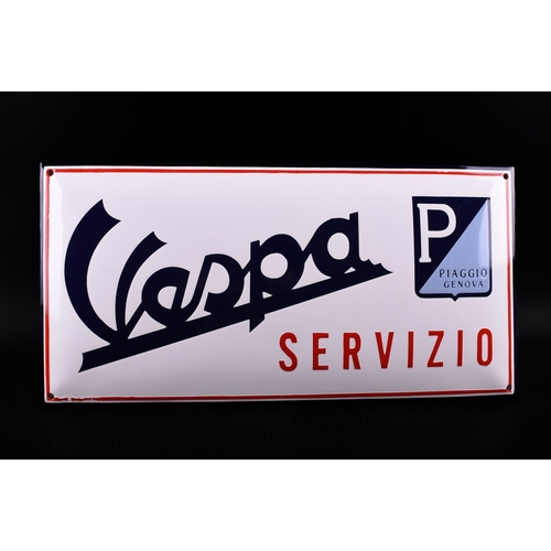 533 - VESPA SERVIZIO emblem- traditional technique of manufacturing, beautiful strong relief