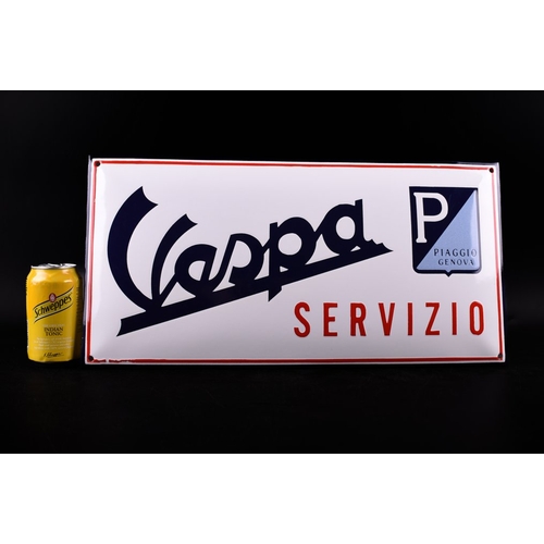 533 - VESPA SERVIZIO emblem- traditional technique of manufacturing, beautiful strong relief