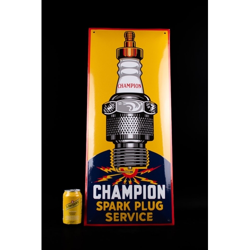 391 - Champion SPARK PLUGS SERVICE; the traditional technique of manufacturing, beautiful strong relief. H... 