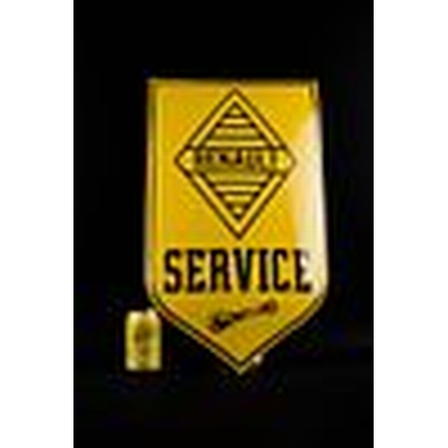 398 - Renault - XL Renault service emblem; 600mm; enamel; great relief SIGN