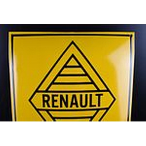 398 - Renault - XL Renault service emblem; 600mm; enamel; great relief SIGN