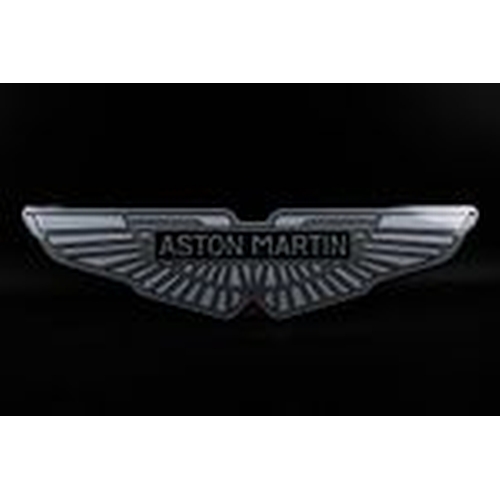 401 - Aston Martin - XL Aston Martin WINGS; enamel sign; nice detailed work