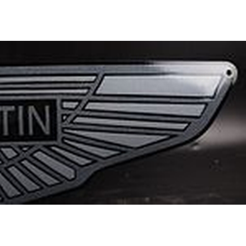 401 - Aston Martin - XL Aston Martin WINGS; enamel sign; nice detailed work