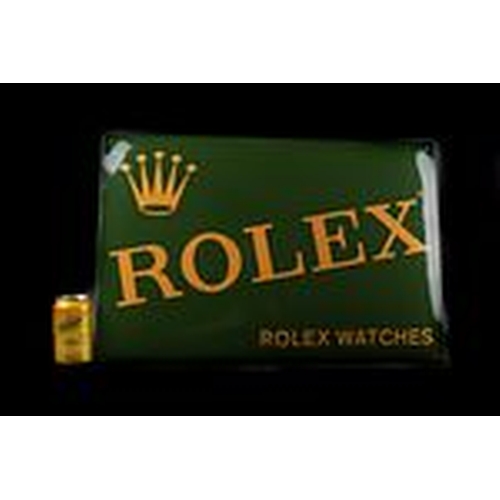 402 - Rolex Watches - beautiful strong relief .enamel sign.art work