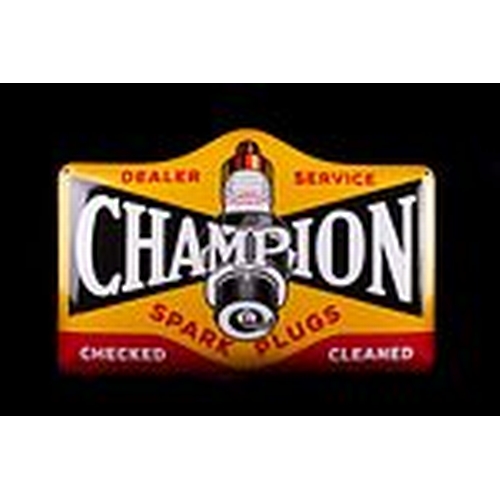 411 - Champion Spark Plugs Enamel Sign