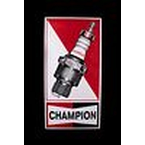 414 - Champion Red/White Enamel Sign