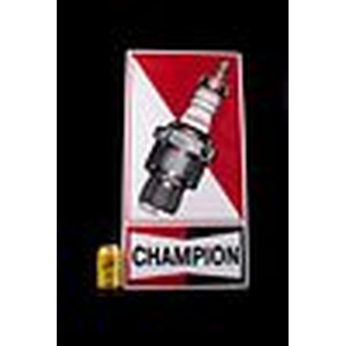 414 - Champion Red/White Enamel Sign