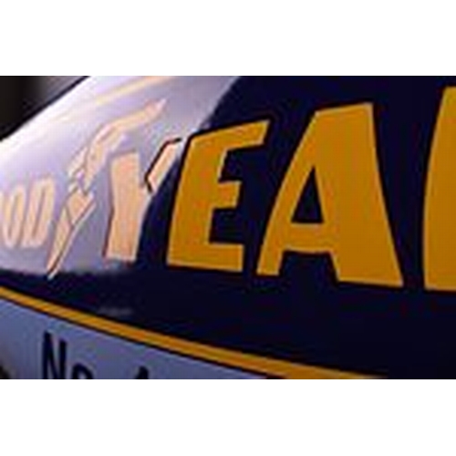 415 - Goodyear Blimp Airship Enamel Sign