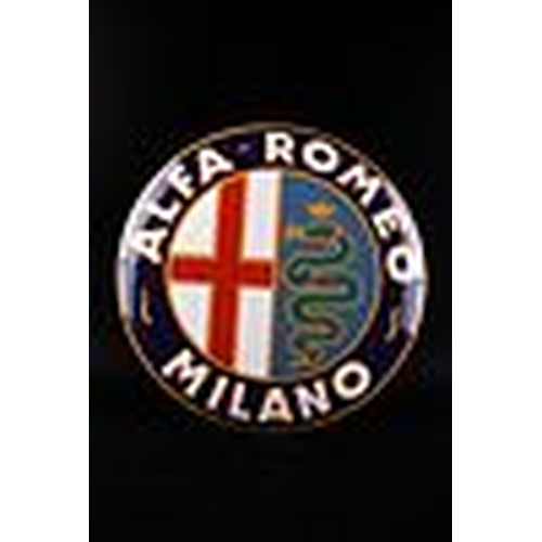 421 - Alfa Romeo Milano Enamel Sign