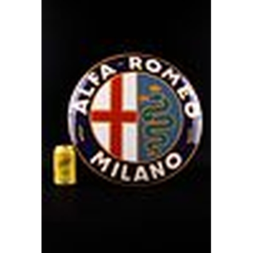 421 - Alfa Romeo Milano Enamel Sign