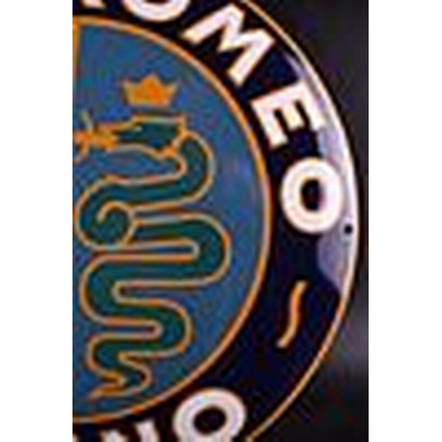 421 - Alfa Romeo Milano Enamel Sign