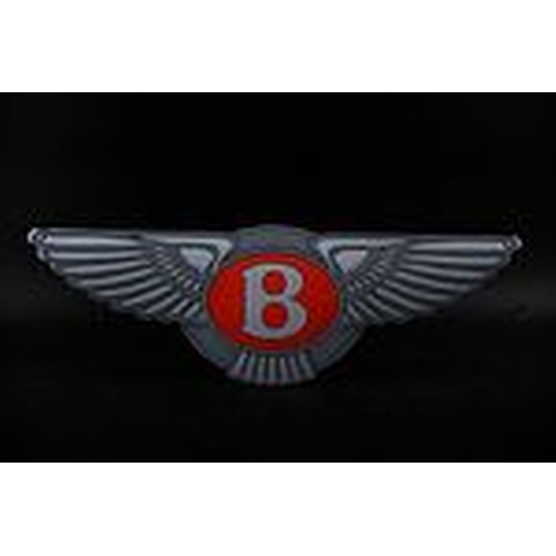 423 - Bentley Wings Enamel Sign