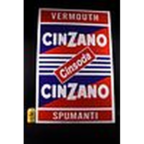 426 - Cinzano Vermouth Spumanti Cinsoda Enamel Sign