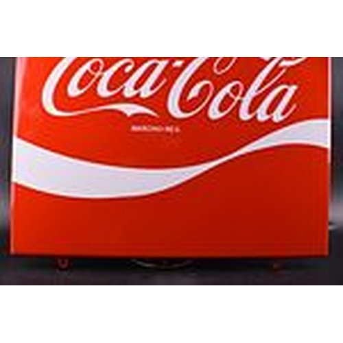 427 - COCA Cola Vintage Box Italian Enamel Sign