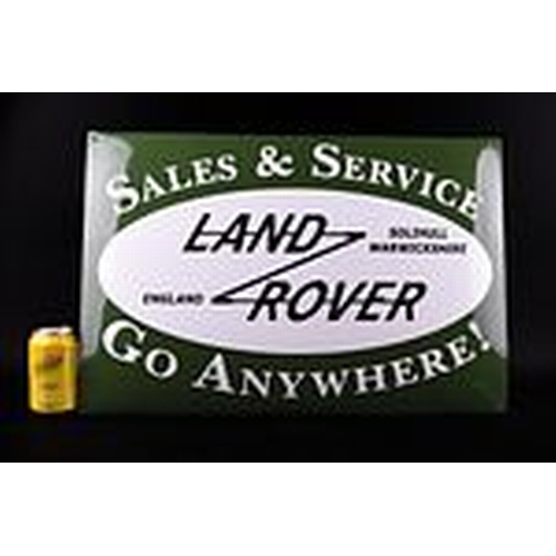 430 - Land Rover Enamel Sign