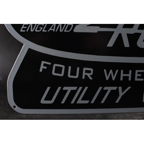 200 - Land Rover FOUR WHEEL DRIVE; UTILITY WAGON logo - beautiful strong relief
Completely new design, ava... 