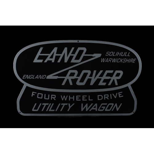 200 - Land Rover FOUR WHEEL DRIVE; UTILITY WAGON logo - beautiful strong relief
Completely new design, ava... 