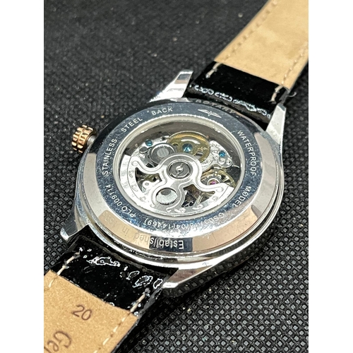 480 -  Rotary Automatic Skeleton Watch Return or ex demo