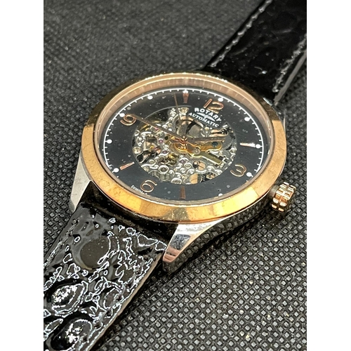 480 -  Rotary Automatic Skeleton Watch Return or ex demo