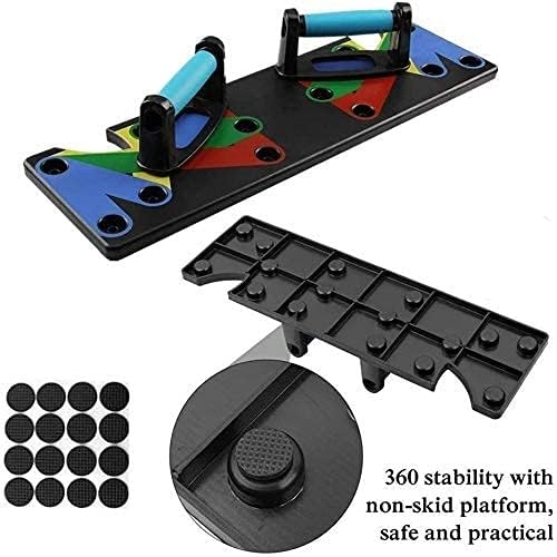 62 - 9 in 1 Push Ups Rack Training Board Stand ABS Abdominal Push up Board for Men Used | for Muscle Trai... 