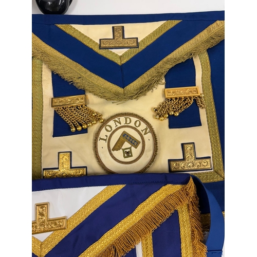 597 - Collection of Freemasons regalia and briefcases